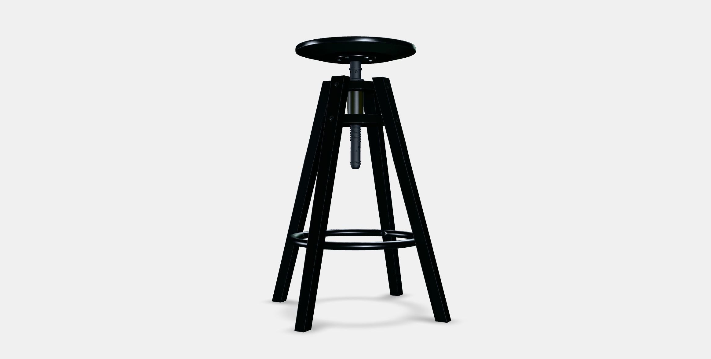 DALFRED Bar stool 1 Low-poly 3D model_5