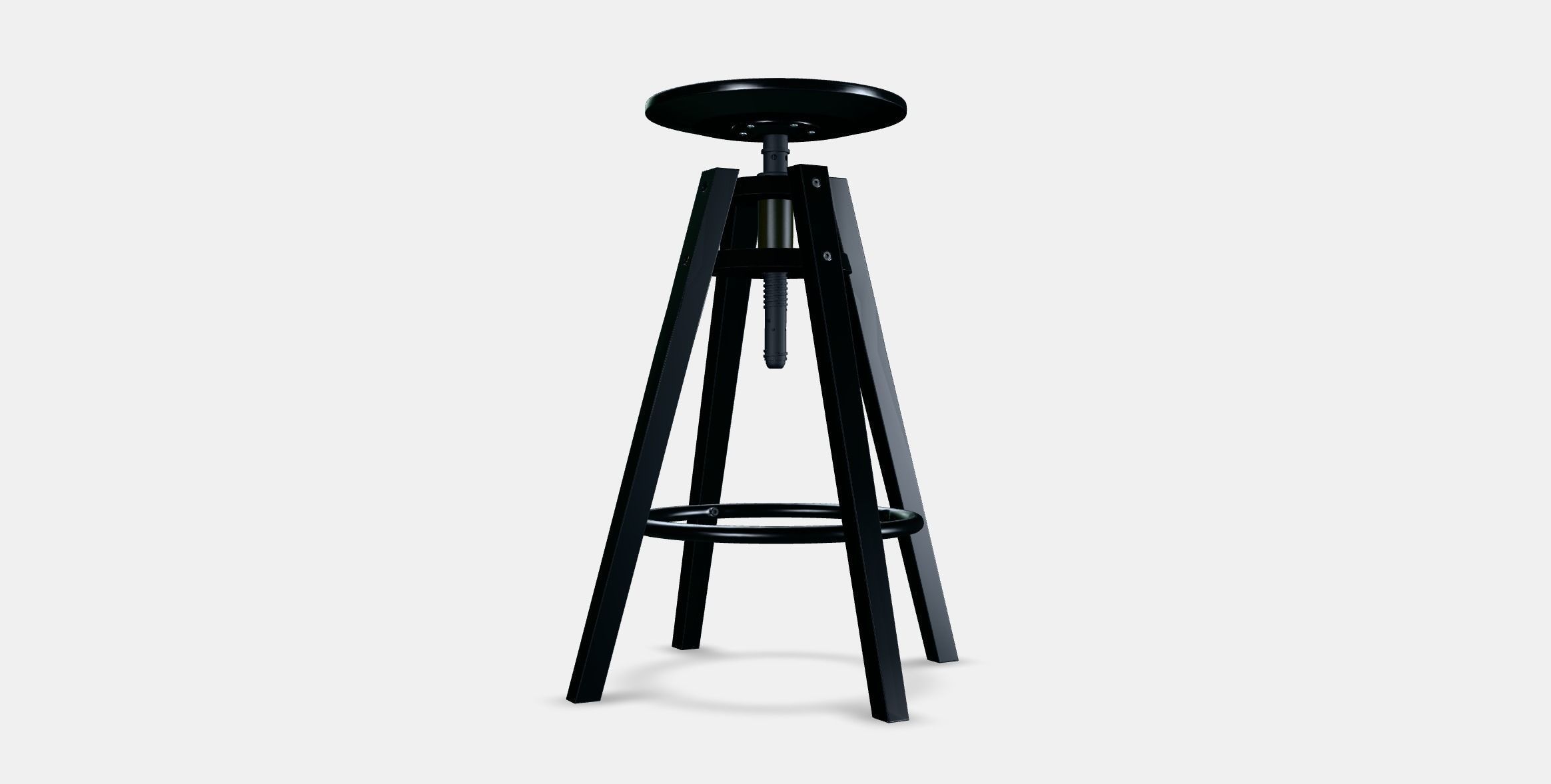 DALFRED Bar stool 1 Low-poly 3D model_16