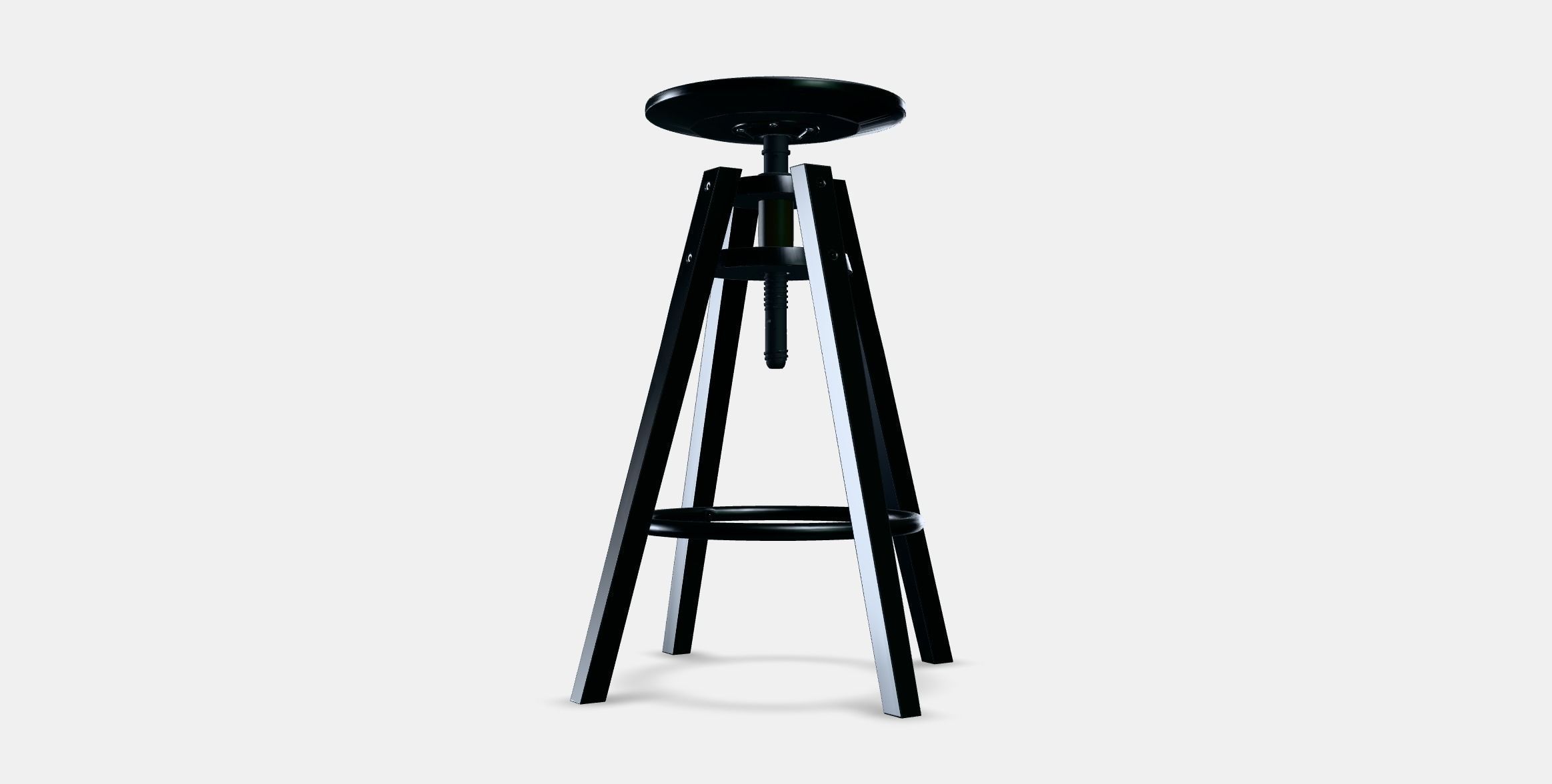 DALFRED Bar stool 1 Low-poly 3D model_3