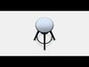 DALFRED Bar stool 1 Low-poly 3D model_1