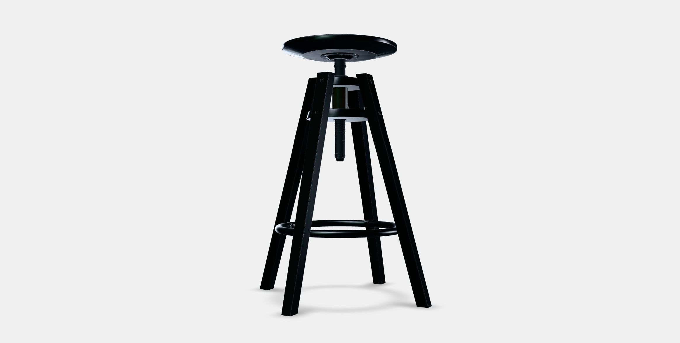 DALFRED Bar stool 1 Low-poly 3D model_12