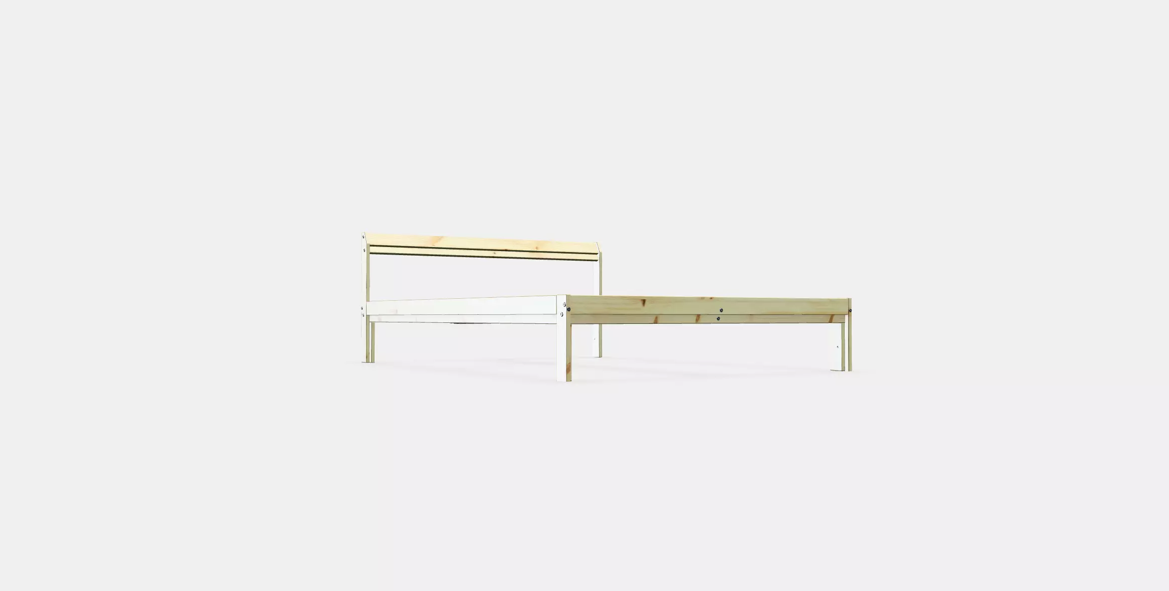 NEIDEN Bed frame 2 Low-poly 3D model_0