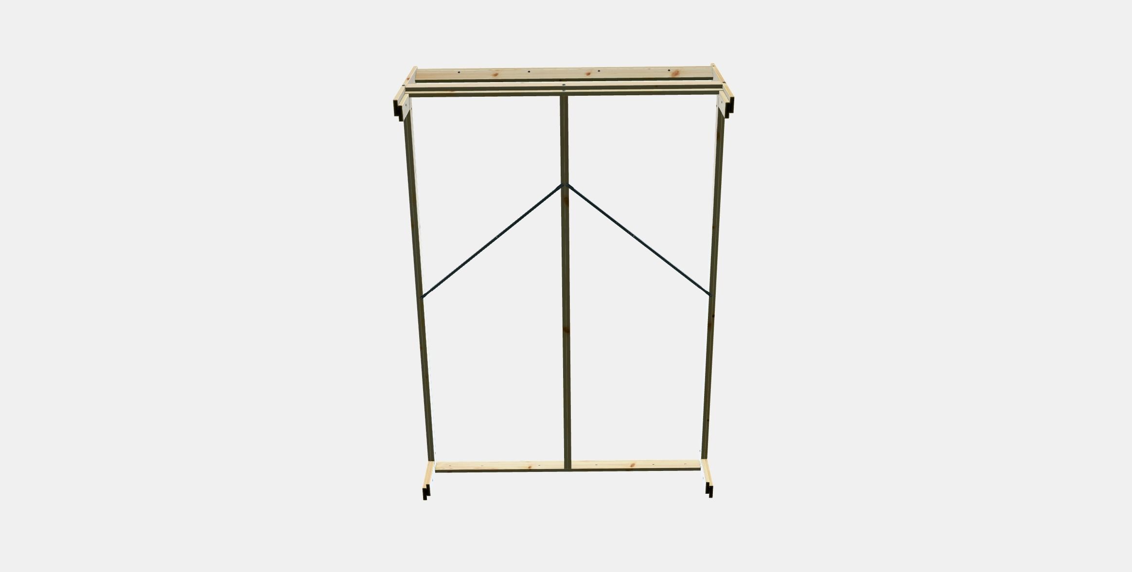 NEIDEN Bed frame 2 Low-poly 3D model_5