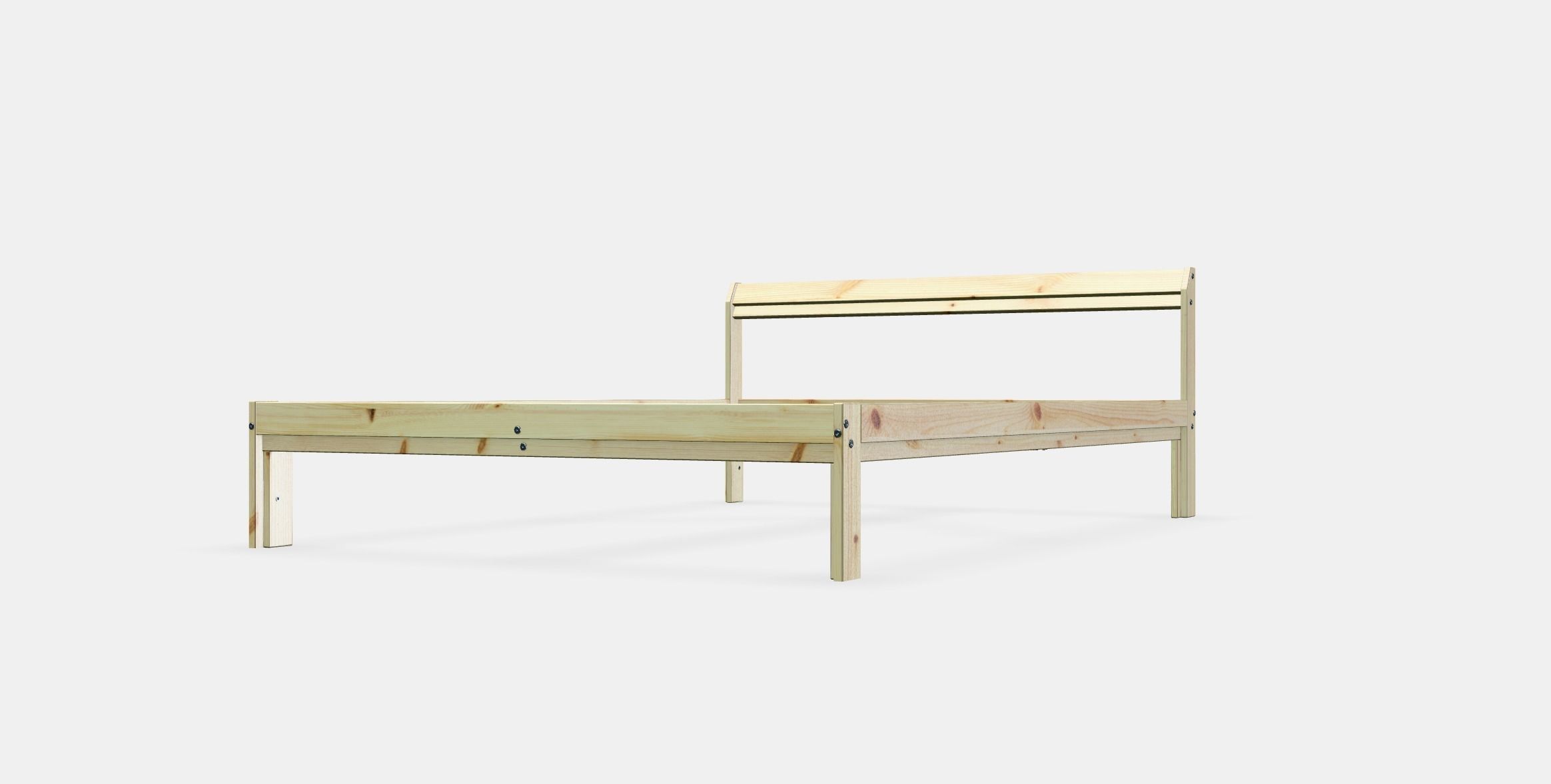 NEIDEN Bed frame 2 Low-poly 3D model_13