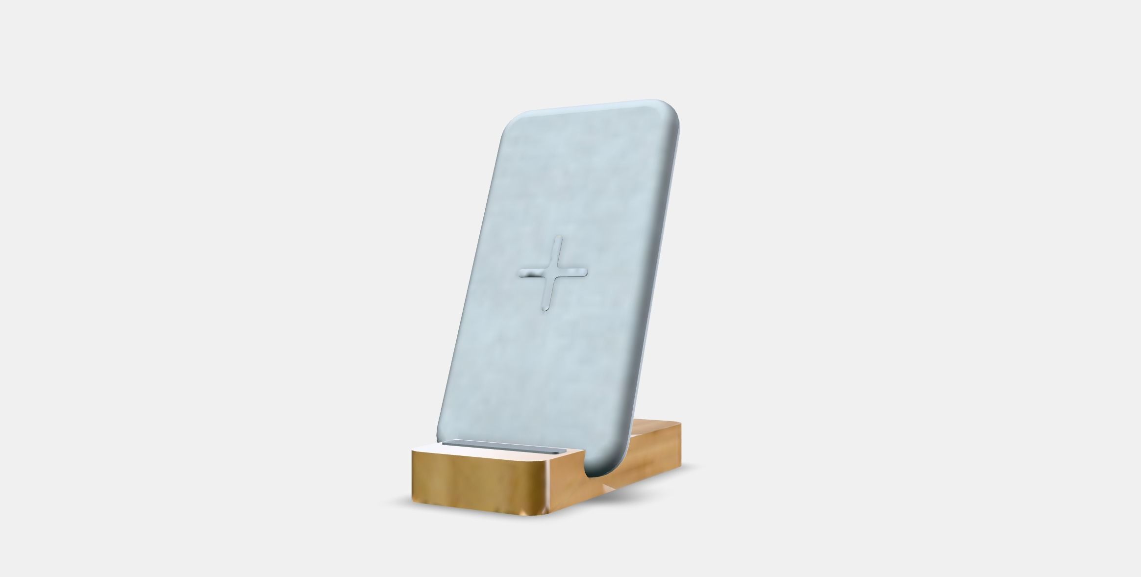 NORDMARKE Wireless charging stand Low-poly 3D model_12