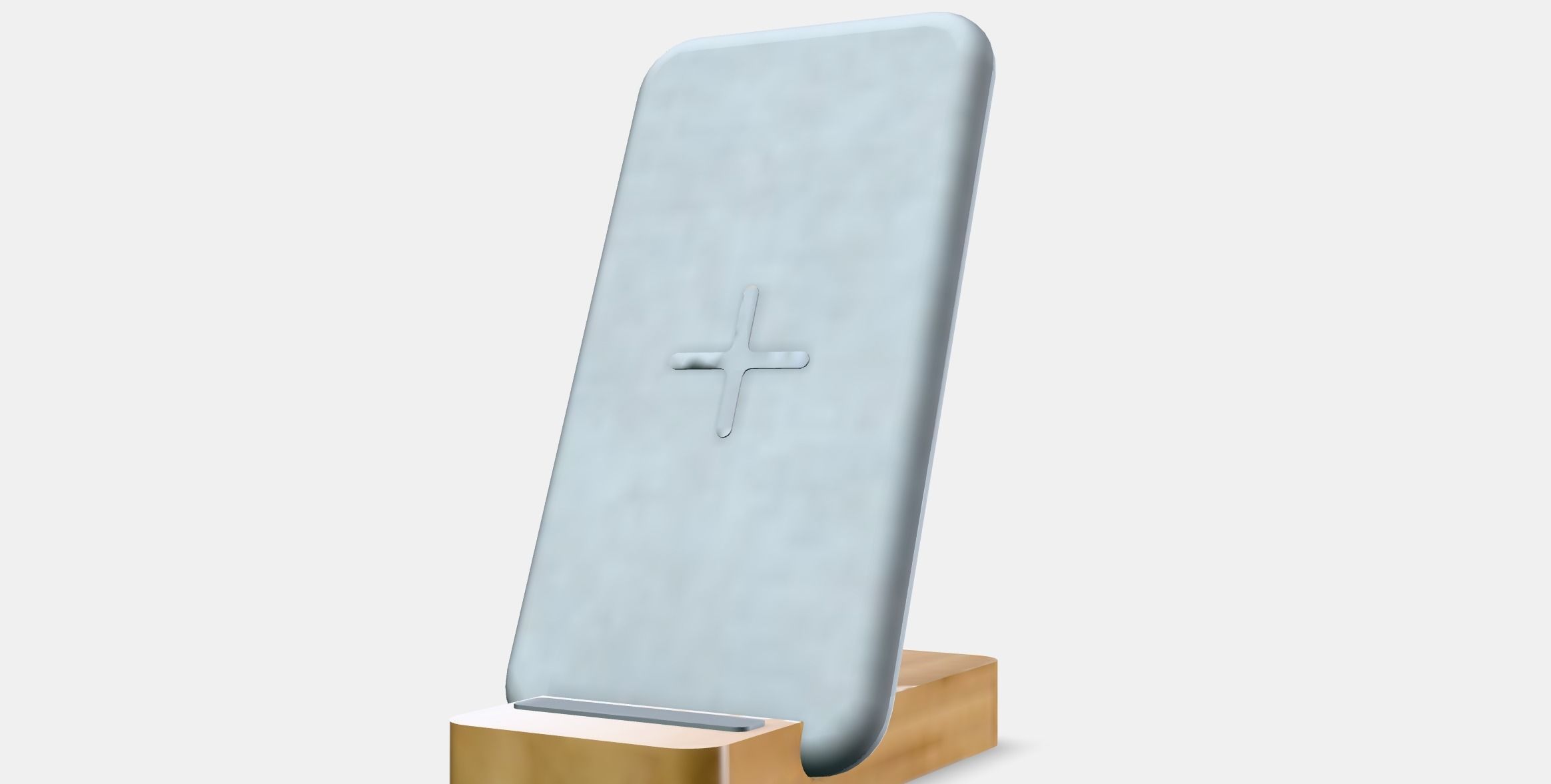 NORDMARKE Wireless charging stand Low-poly 3D model_13