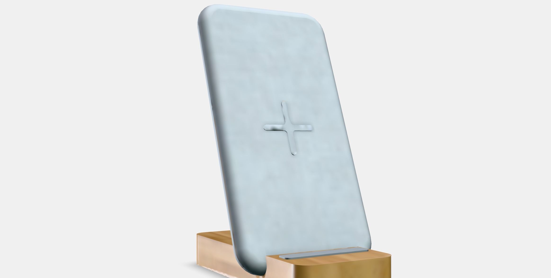 NORDMARKE Wireless charging stand Low-poly 3D model_9