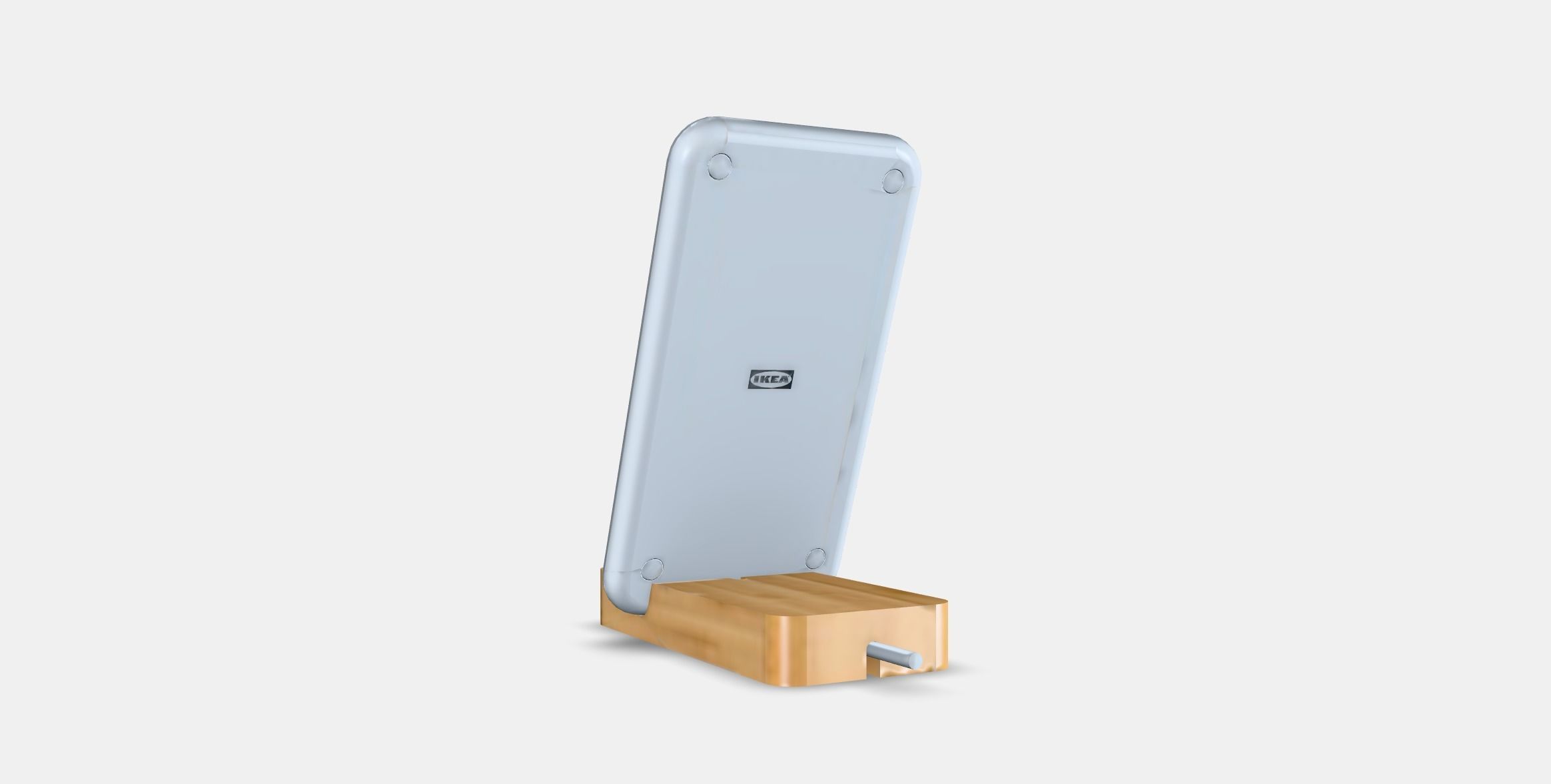 NORDMARKE Wireless charging stand Low-poly 3D model_16