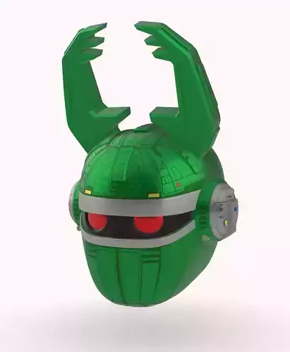 BIG BAD BEETLEBORG INSPIRED GREEN HELMET COSPLAY PROP