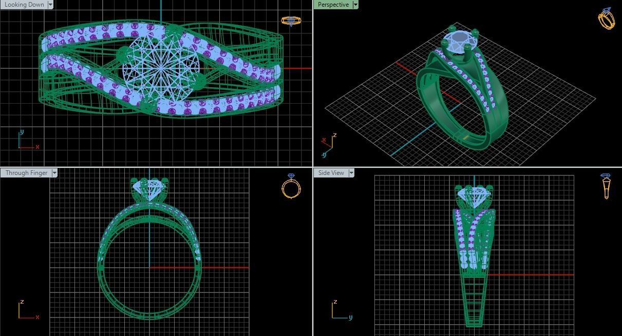 jewelry ring 21 3D print model_1