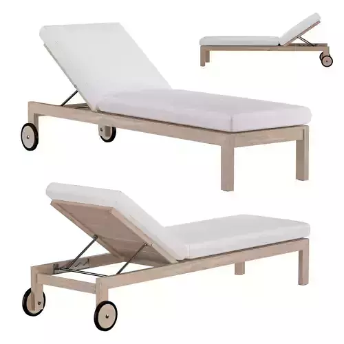 AEGEAN TEAK CHAISE 3D model