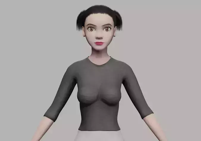 young sweet woman V21890 