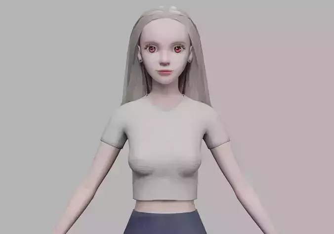 young stylized woman V28788 