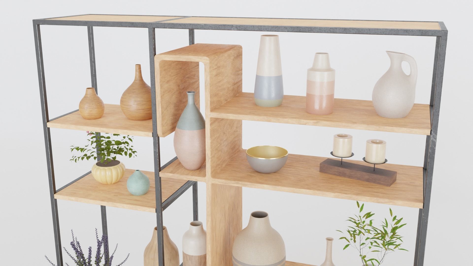 Collection 36 Decorative Interior Objects and Furniture Shelves _5