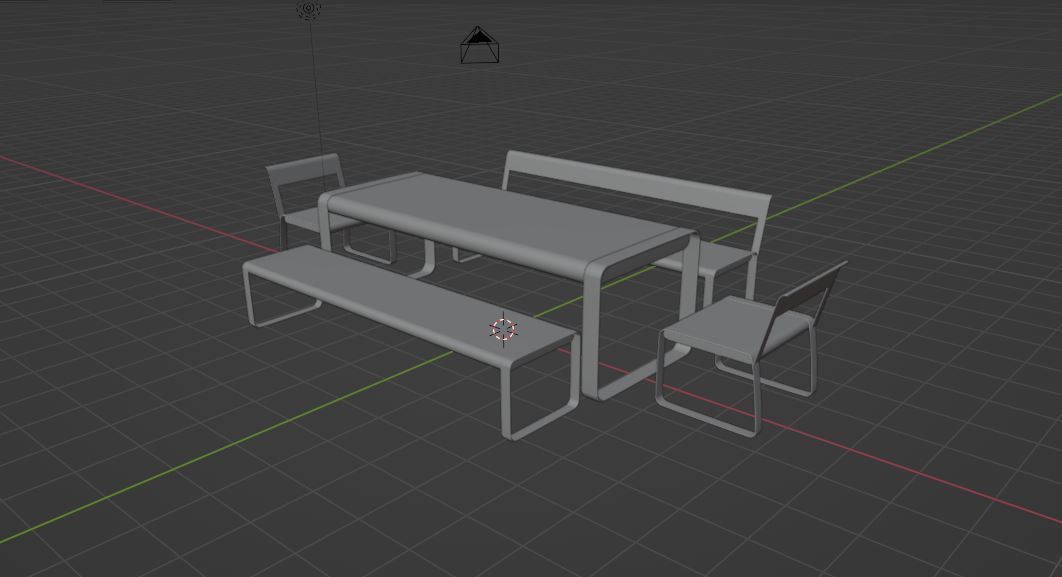 Bellevie Bench 3D model_7