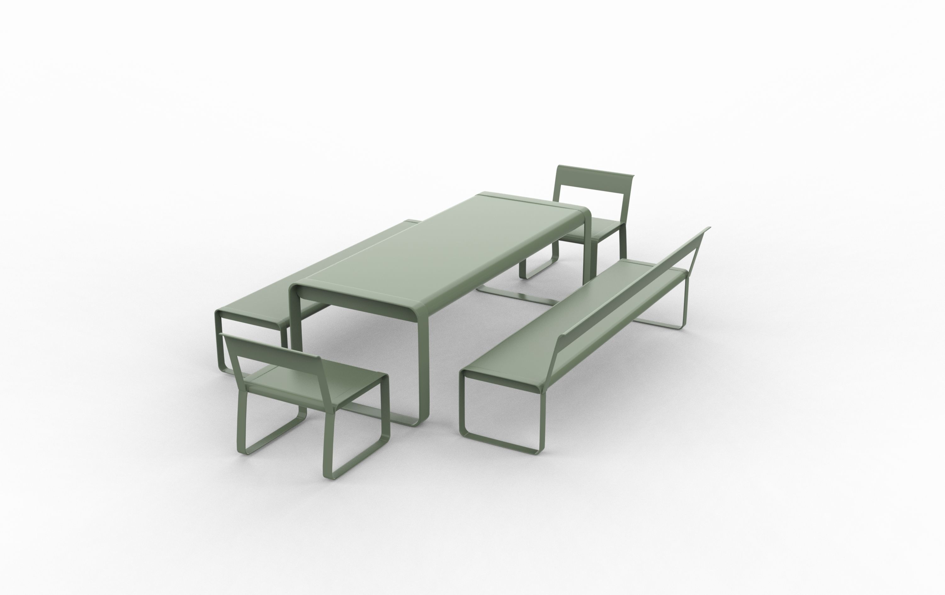 Bellevie Bench 3D model_5