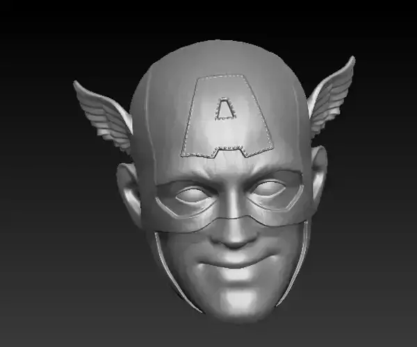 captain america headsculpt v2 3D print model