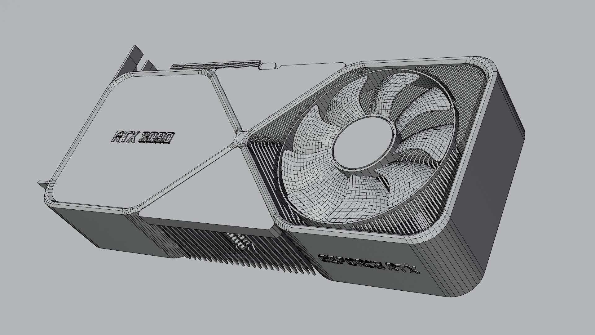 GeForce RTX 3090 Founders Edition  Low-poly 3D model_2
