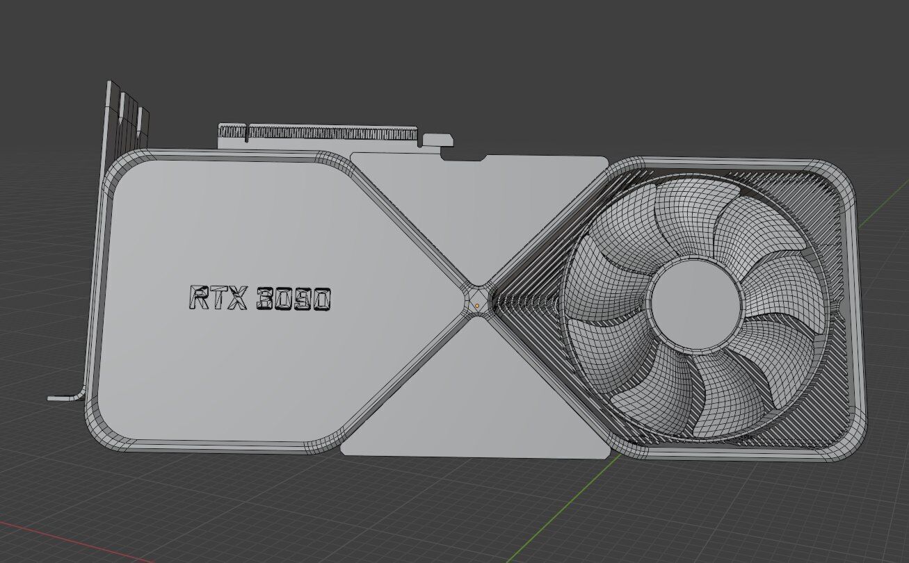 GeForce RTX 3090 Founders Edition  Low-poly 3D model_7