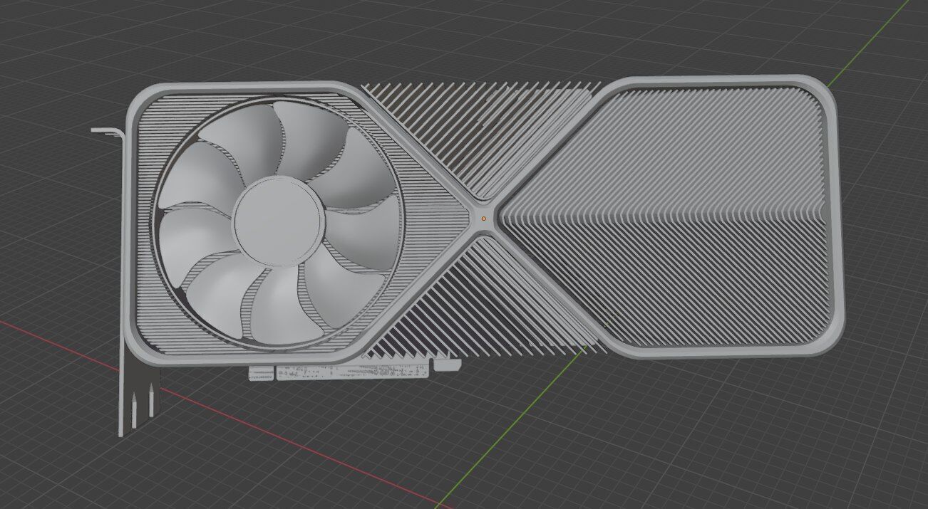 GeForce RTX 3090 Founders Edition  Low-poly 3D model_8