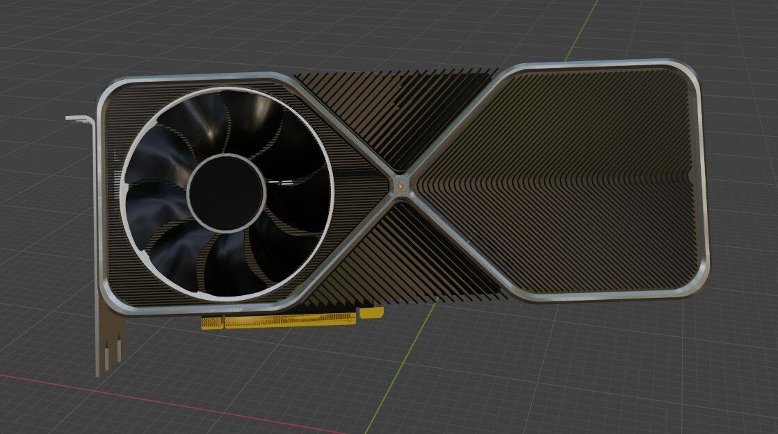 GeForce RTX 3090 Founders Edition  Low-poly 3D model_4