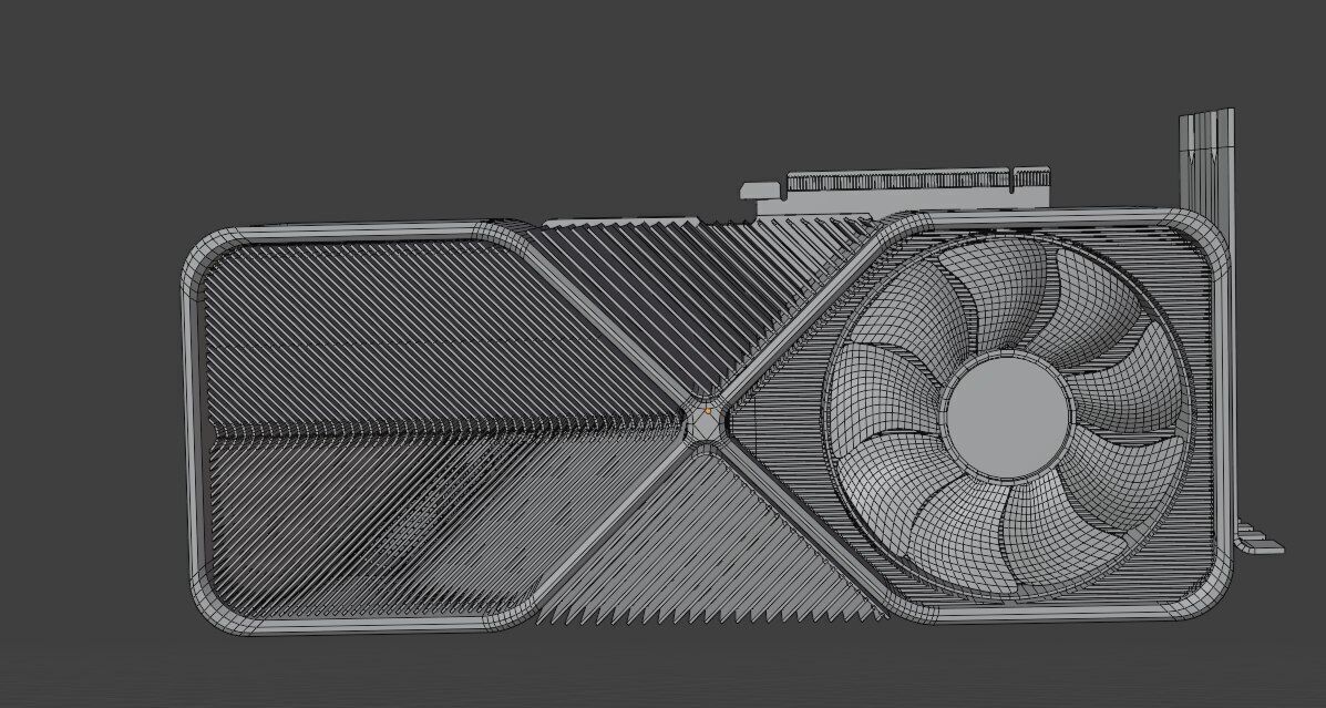 GeForce RTX 3090 Founders Edition  Low-poly 3D model_10