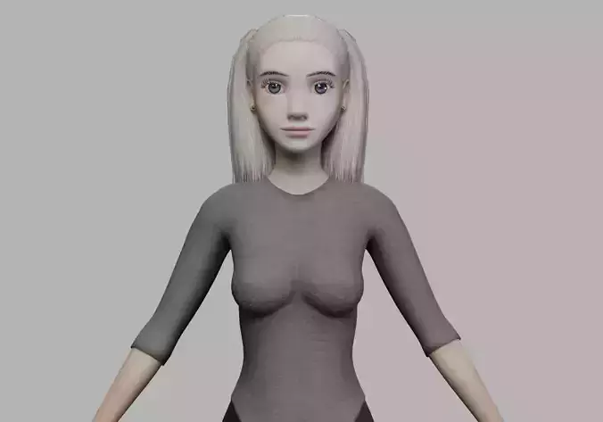 stylized young woman V20737 