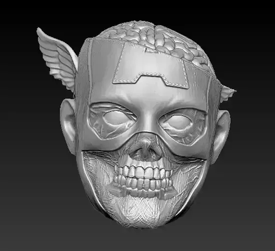 marvel zombies captain america coronel america headsculpt 