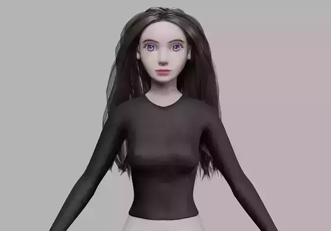 cool cute woman V32685 