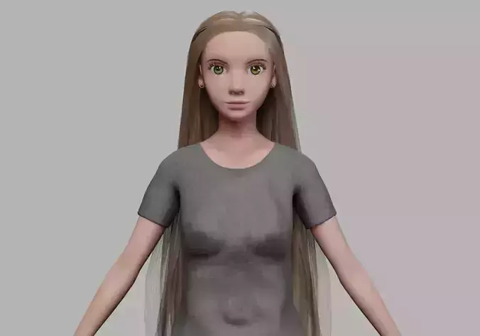 cartoon sweet woman V30350 