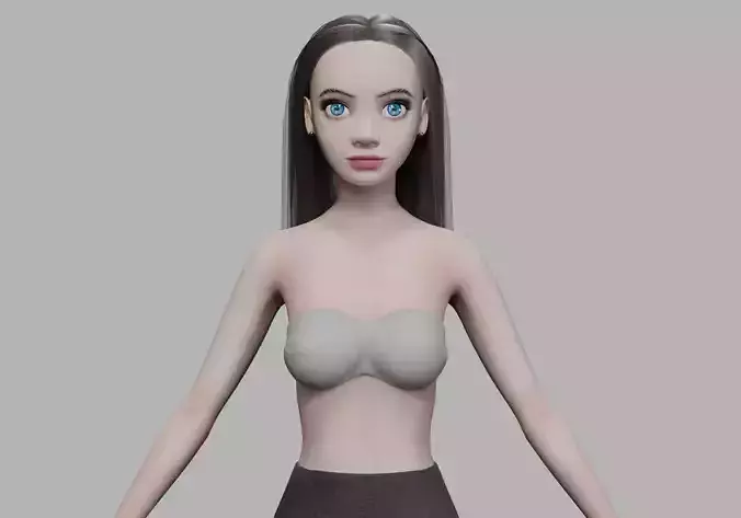 cartoon basic woman V26831 