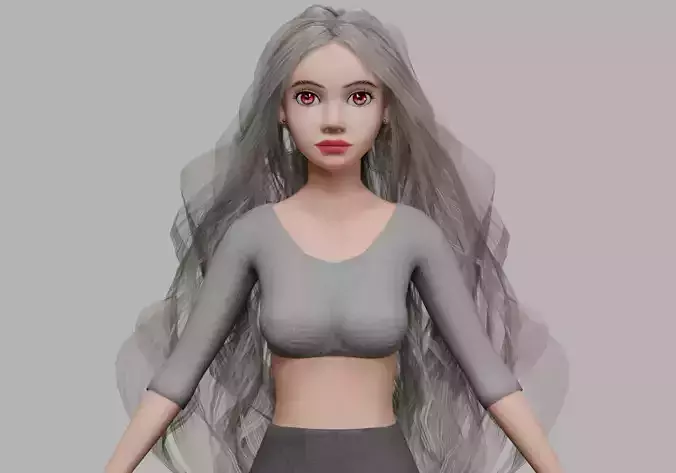 basic young woman V34153 