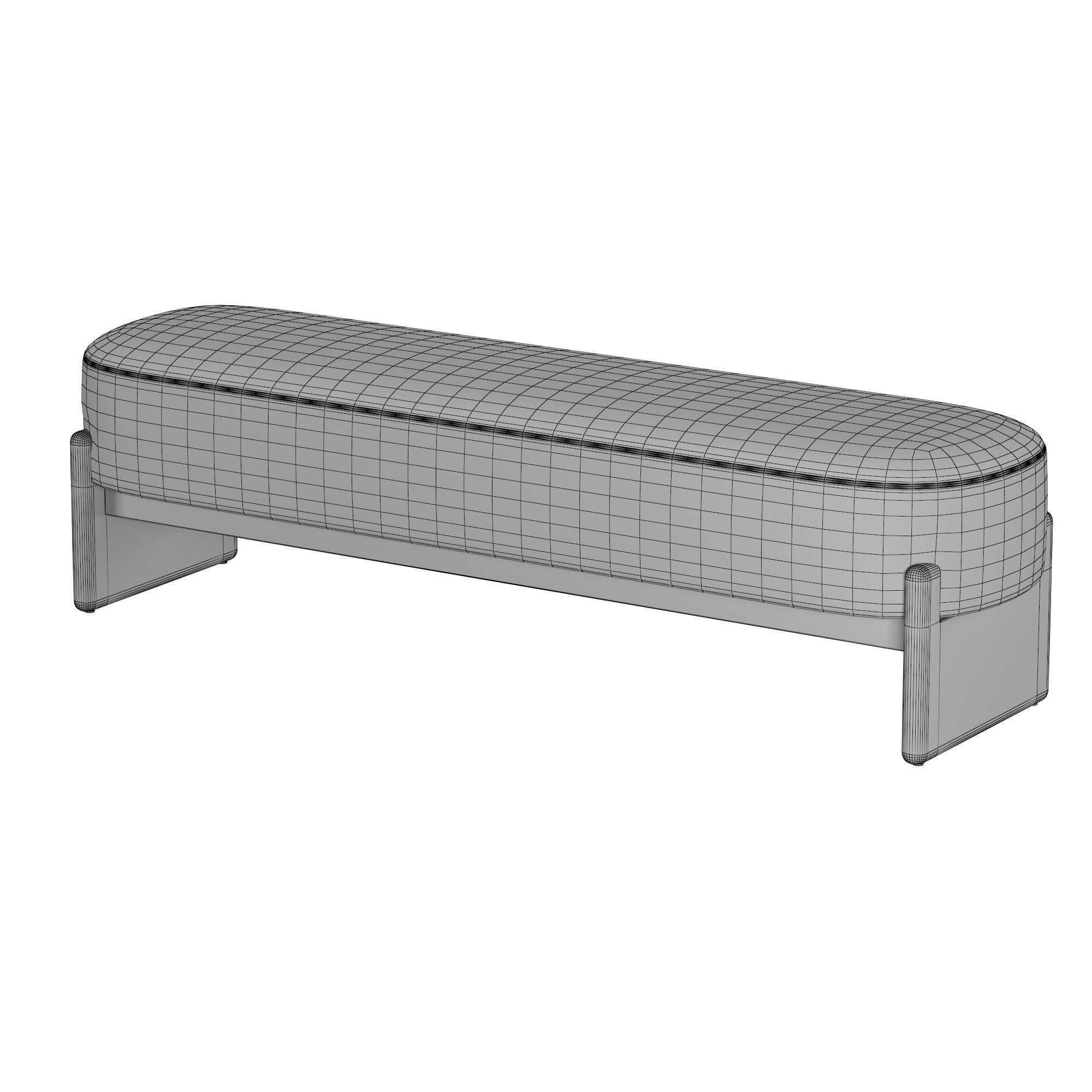Kirby Accent Bench 3D model_4