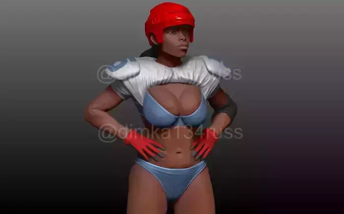 American football 3D print model