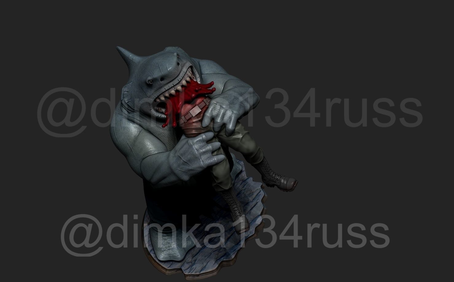 King Shark 3D print model_13