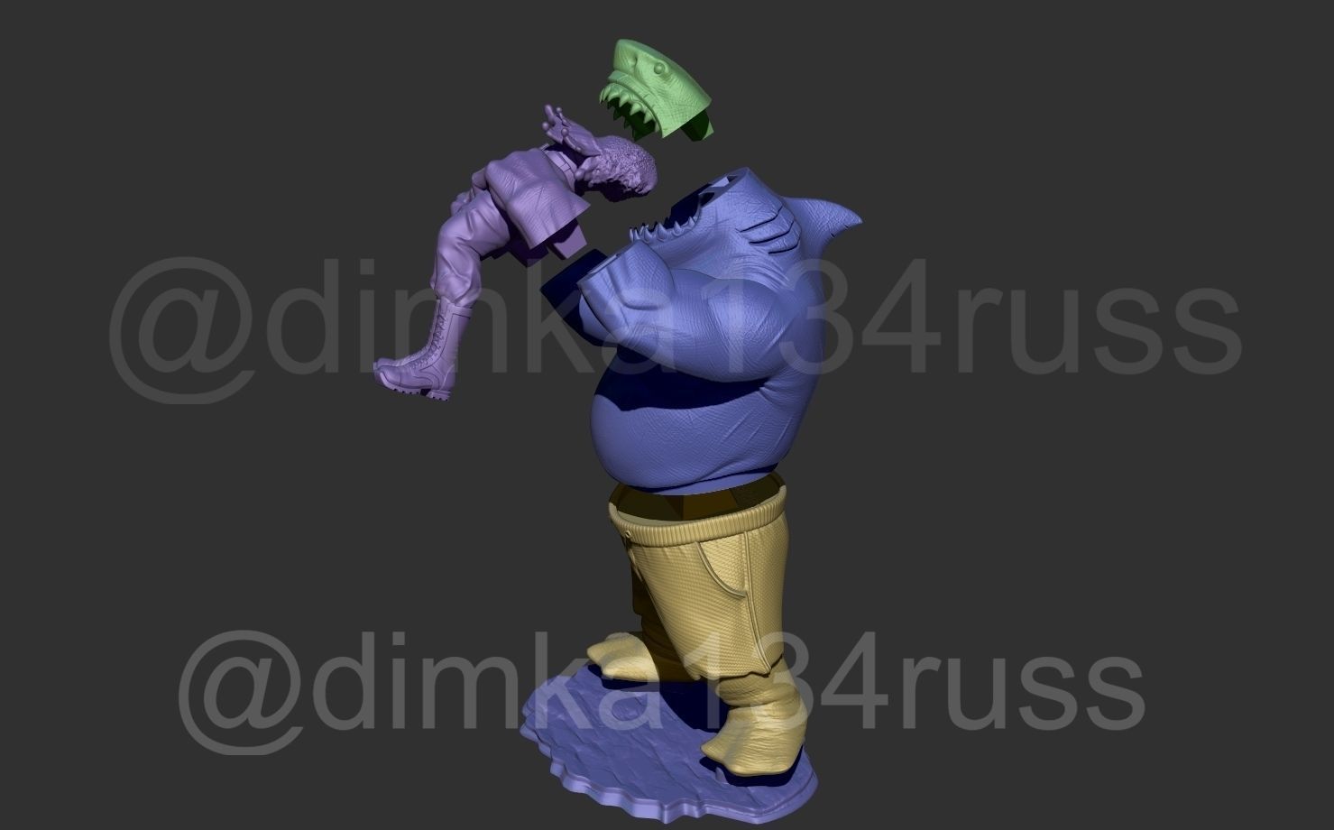 King Shark 3D print model_12