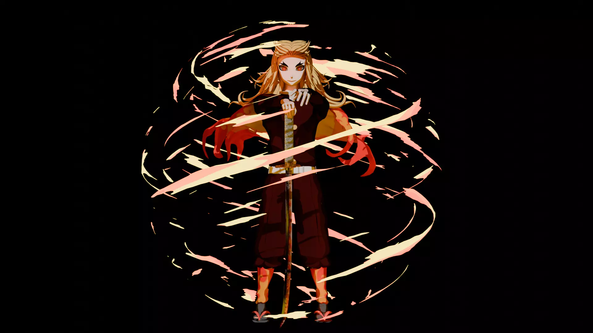 A model of Kyojuro Rengoku 3D model_0