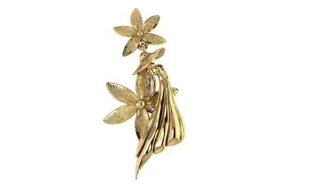 FLOWER WOMAN NECKLACE 