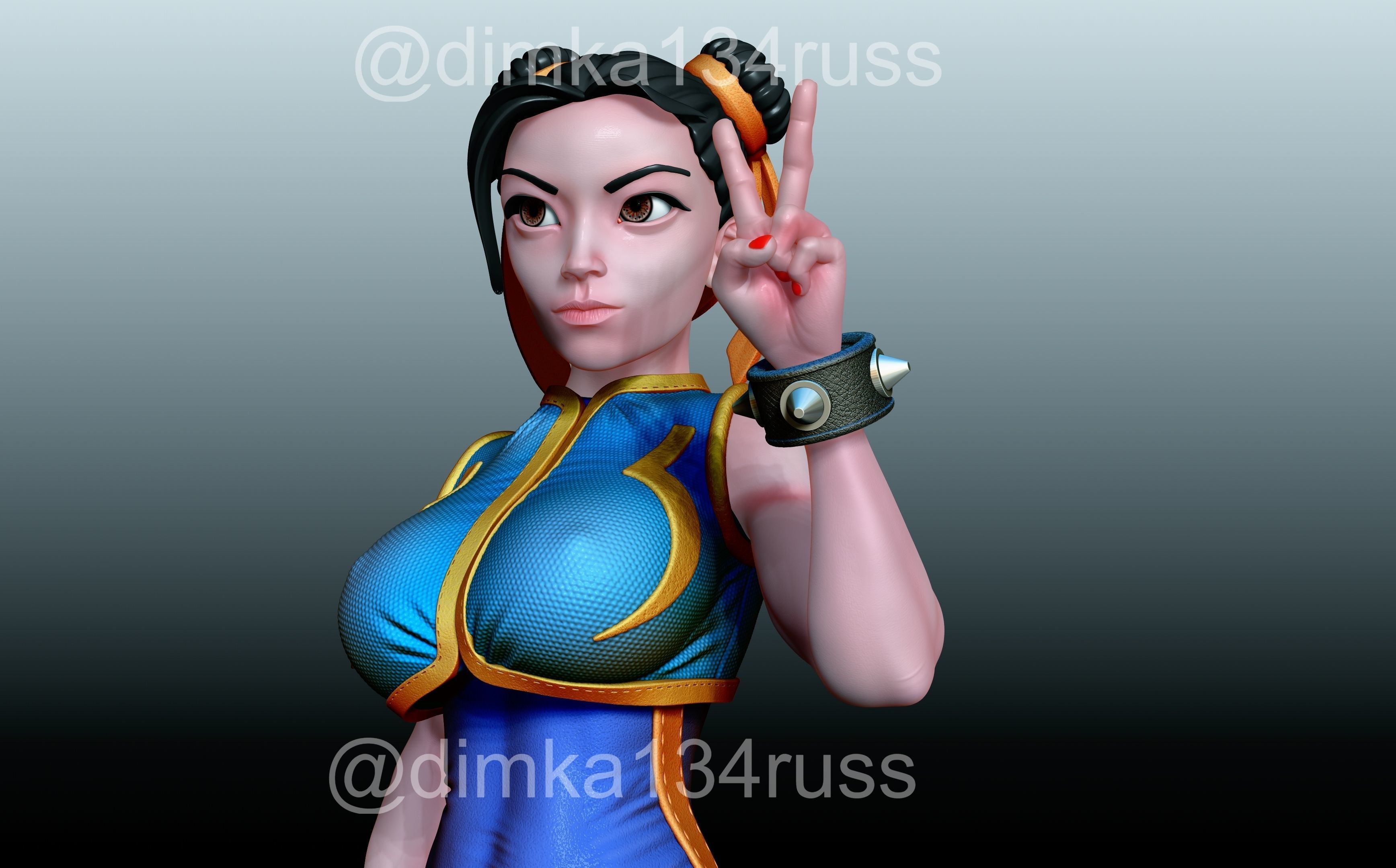 street fighter 3D print model_23