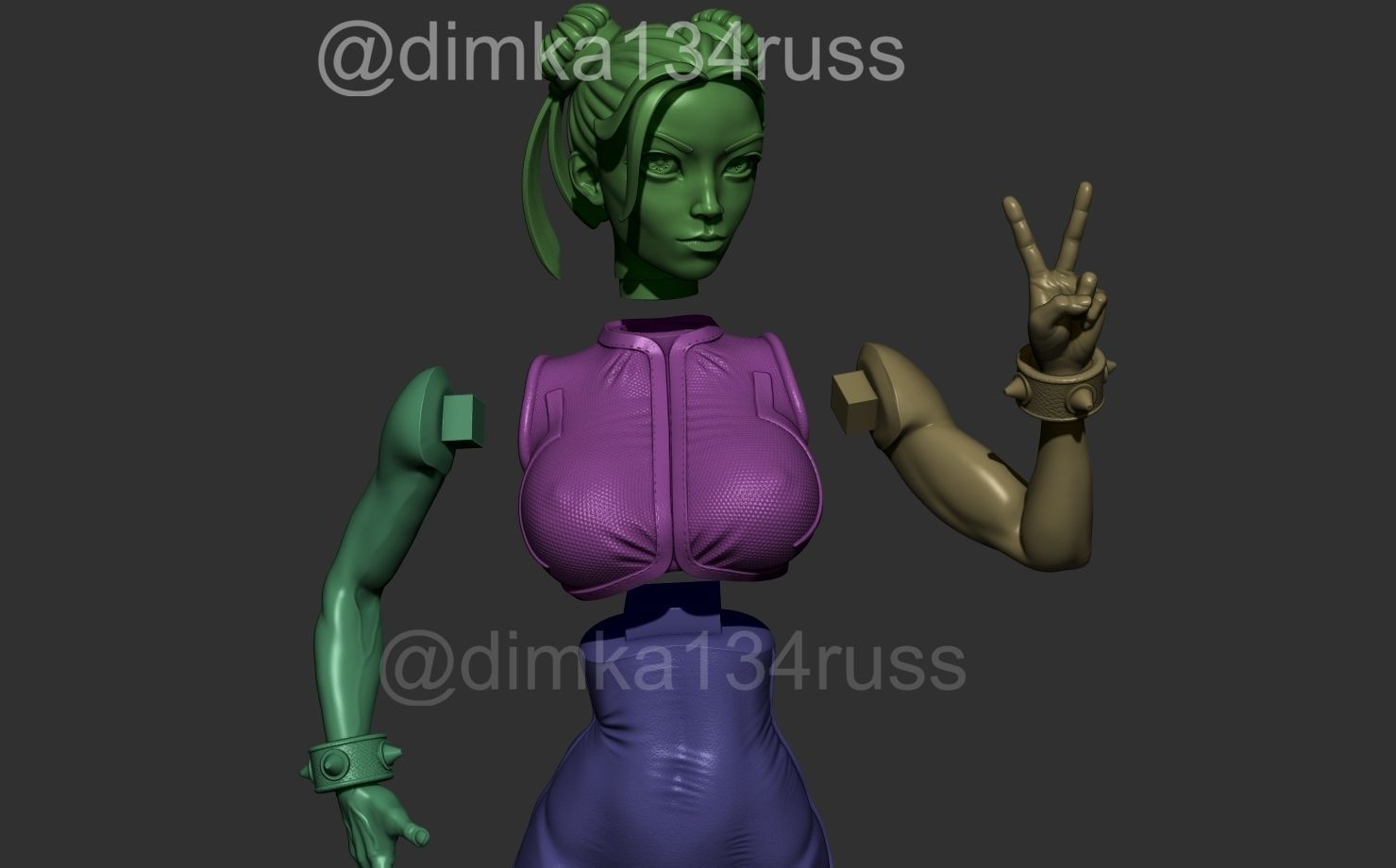 street fighter 3D print model_8