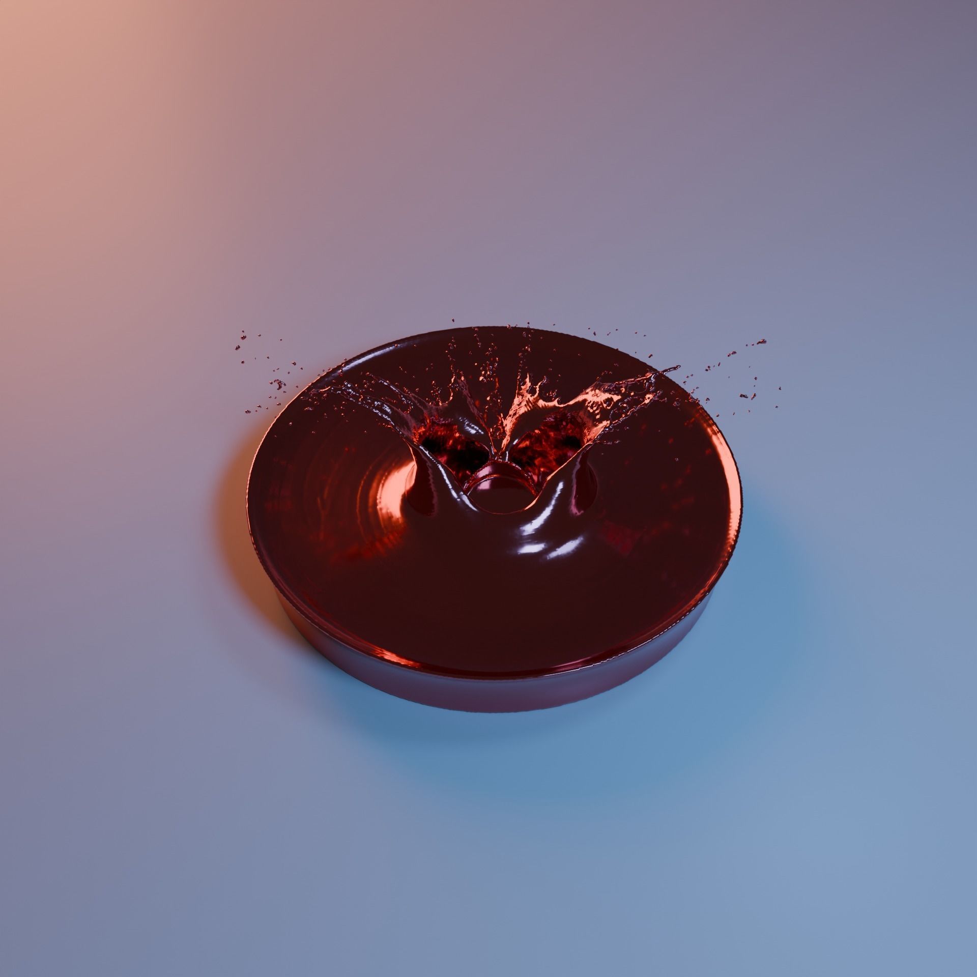 Crown Splash Static Meshes x4 3D model_3