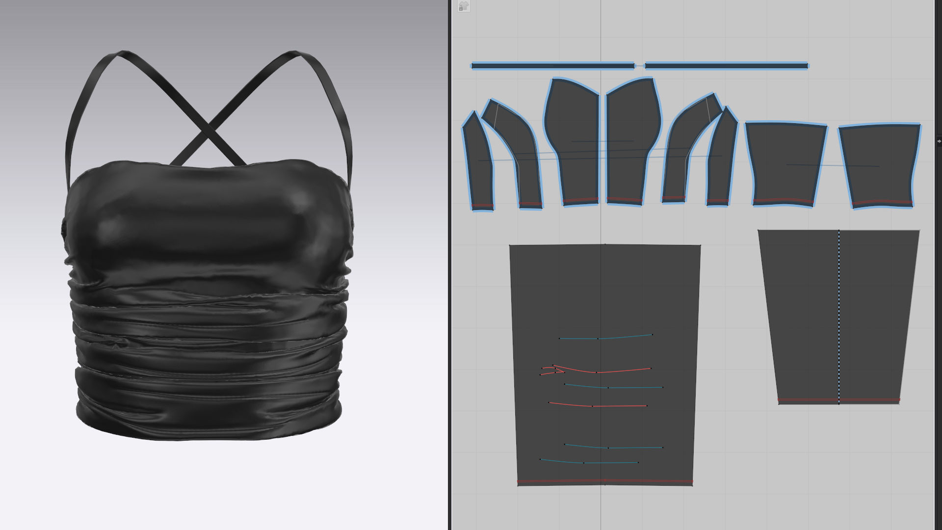 8 FEMALE LEATHER TANK TOP 3D model_41