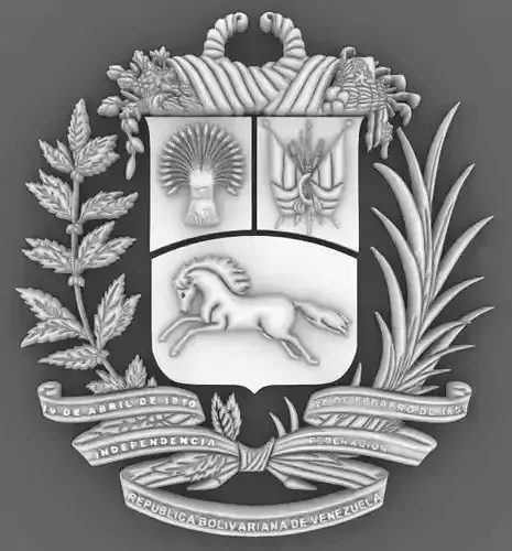 Coat of Armas Venezuela Escudo de Venezuela 3D print model