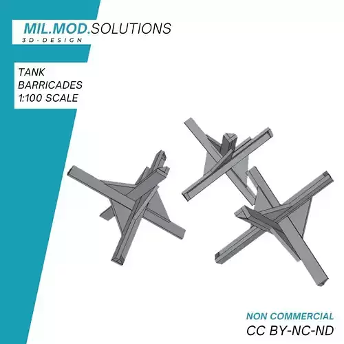 Tank Barricades 3D print model