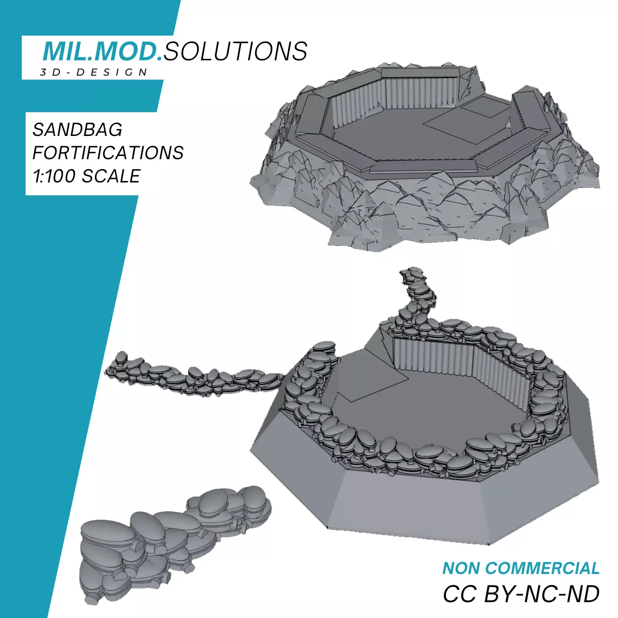 Sandsack Stellung 3D print model