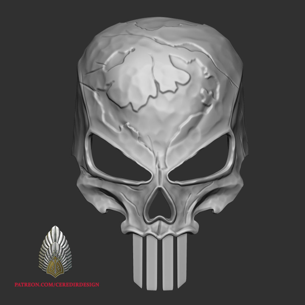Punisher War Zone Mask 3d Digital download 3D print model_1