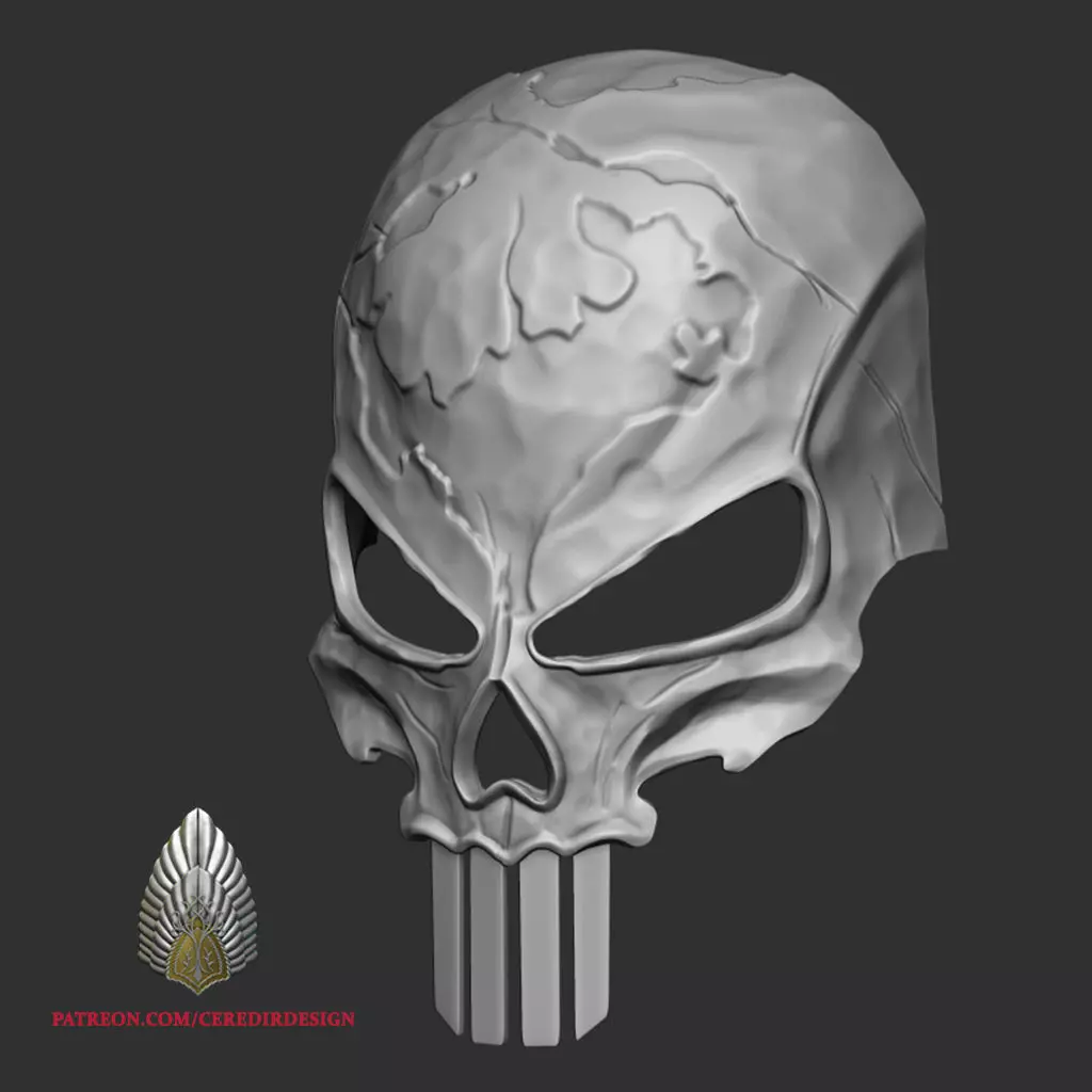Punisher War Zone Mask 3d Digital download 3D print model_0