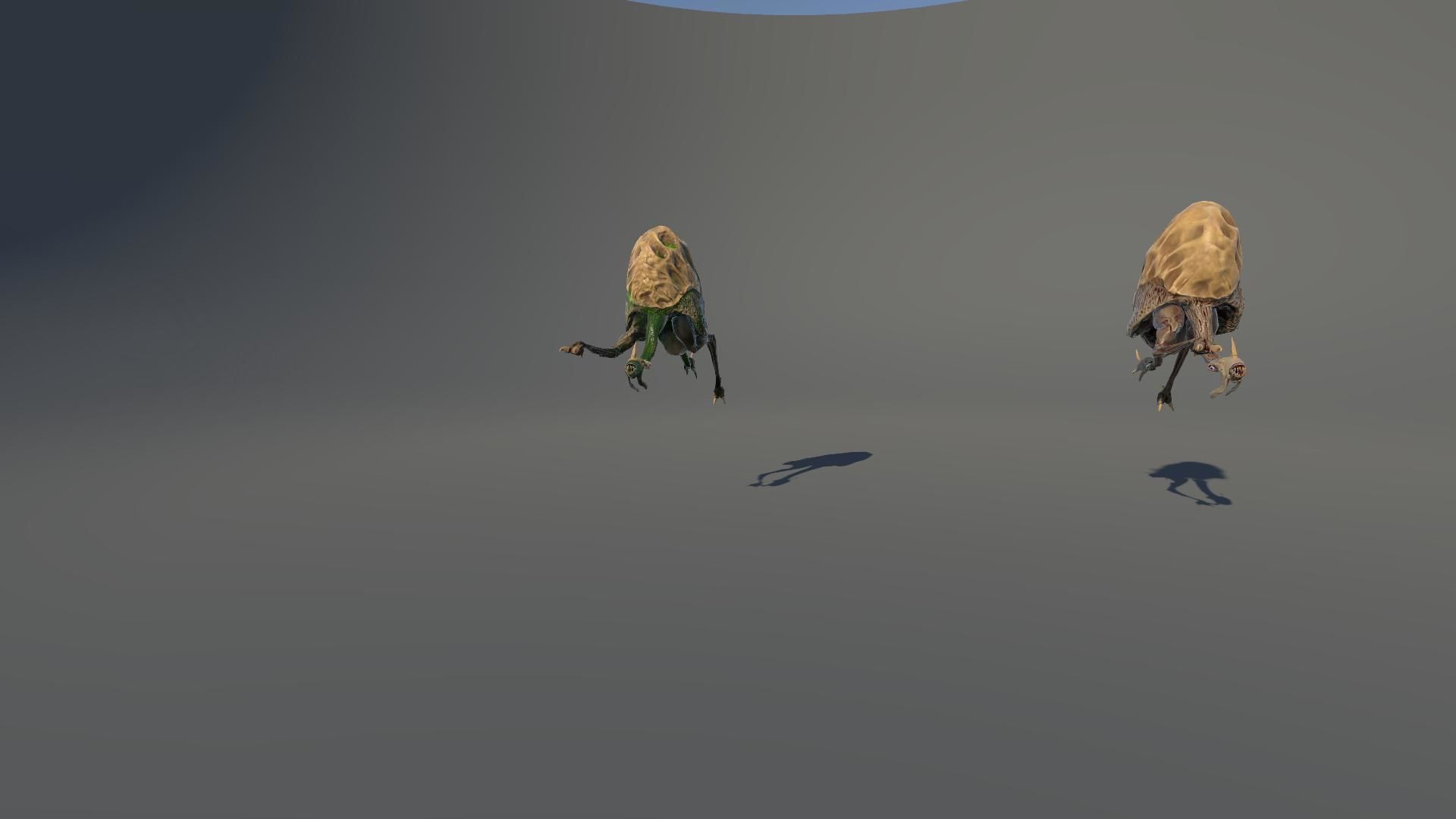 Ostrich Dinosaur Velociraptor Monster 4 Low-poly 3D model_26