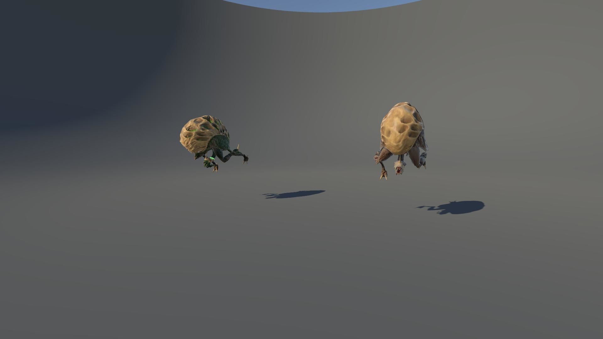 Ostrich Dinosaur Velociraptor Monster 4 Low-poly 3D model_32