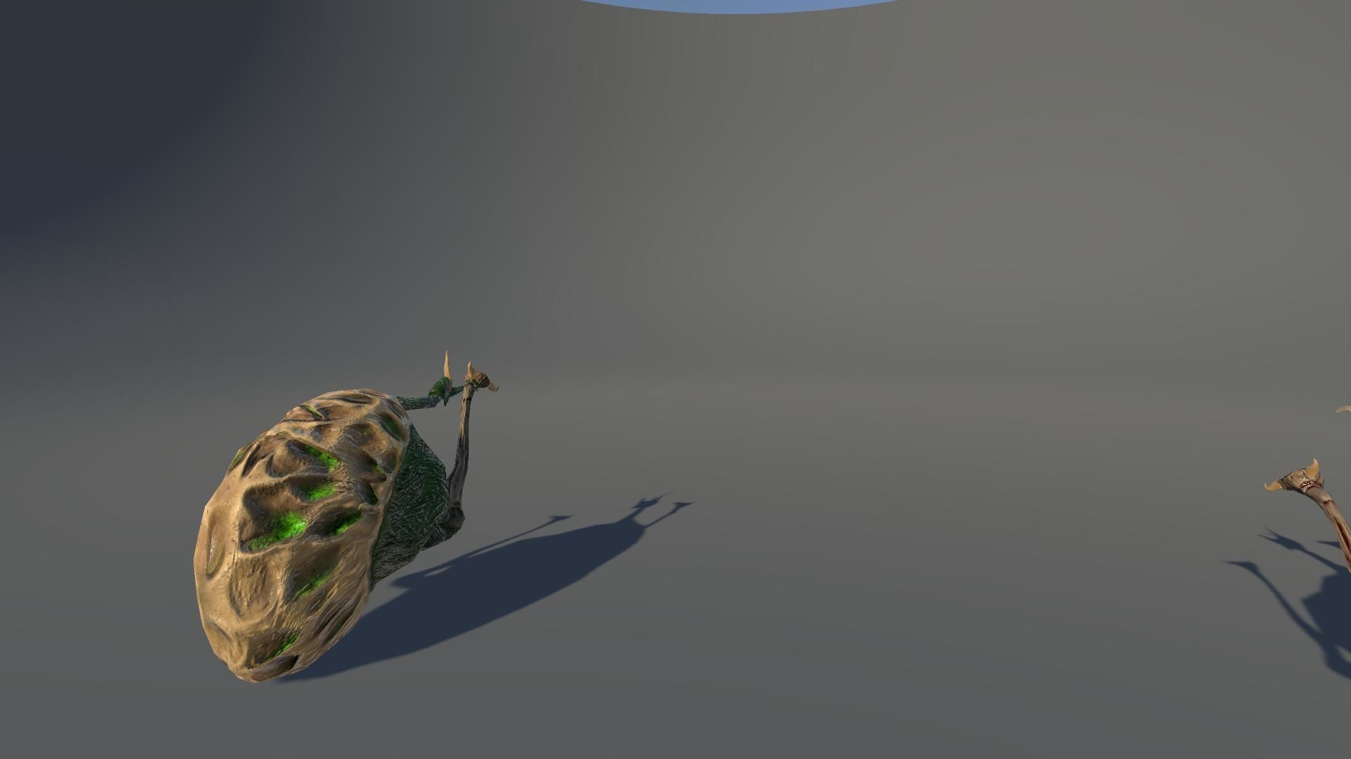 Ostrich Dinosaur Velociraptor Monster 4 Low-poly 3D model_28